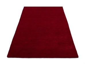 Red Modern Solid 4X6 Gabbeh Oriental Rug