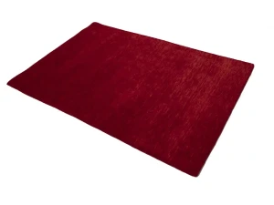 Red Modern Solid 4X6 Gabbeh Oriental Rug