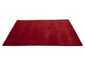 Red Modern Solid 4X6 Gabbeh Oriental Rug