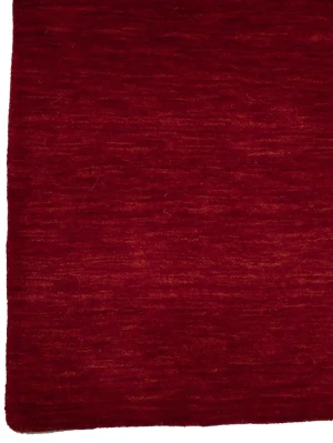 Red Modern Solid 4X6 Gabbeh Oriental Rug