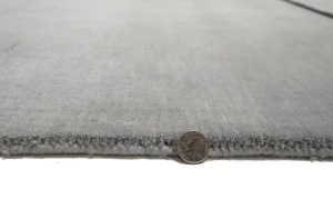 Gray Modern Solid 4X6 Gabbeh Oriental Area Rug