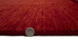Red Modern Solid 3X5 Gabbeh Oriental Rug