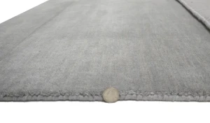 Gray Modern Solid 3X5 Gabbeh Oriental Rug