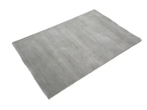 Gray Modern Solid 3X5 Gabbeh Oriental Rug