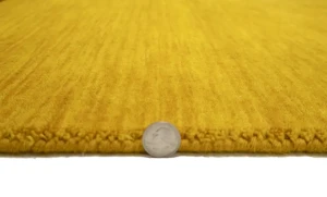 Marigold Modern Solid 3X5 Gabbeh Oriental Rug