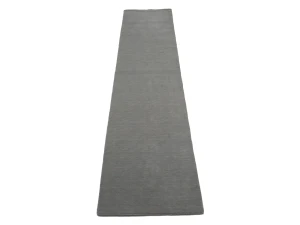 Gray Modern Solid 3X12 Gabbeh Oriental Runner Rug