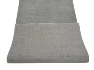 Gray Modern Solid 3X12 Gabbeh Oriental Runner Rug