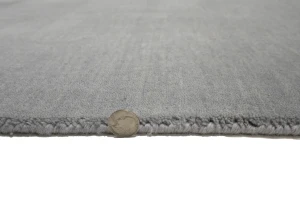 Gray Modern Solid 3X12 Gabbeh Oriental Runner Rug