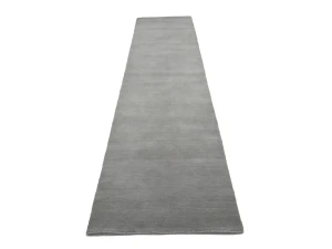 Gray Modern Solid 3X12 Gabbeh Oriental Runner Rug