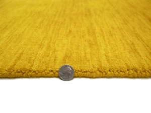 Marigold Modern Solid 3X12 Gabbeh Oriental Runner Rug