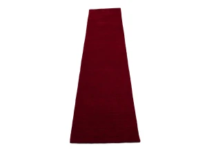 Red Modern Solid 3X12 Gabbeh Oriental Runner Rug