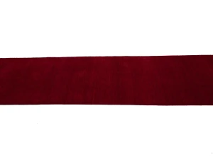 Red Modern Solid 3X12 Gabbeh Oriental Runner Rug