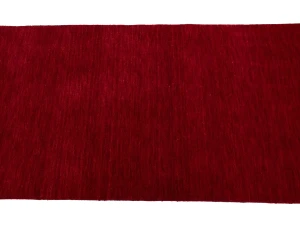 Red Modern Solid 3X12 Gabbeh Oriental Runner Rug