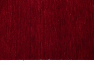 Red Modern Solid 3X12 Gabbeh Oriental Runner Rug