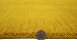Marigold Modern Solid 3X10 Gabbeh Oriental Runner Rug