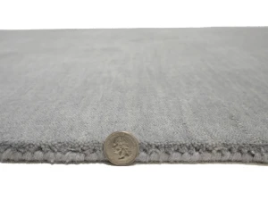 Gray Modern Solid 3X10 Gabbeh Oriental Runner Rug