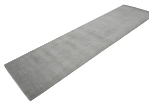 Gray Modern Solid 3X10 Gabbeh Oriental Runner Rug