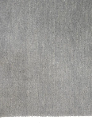 Gray Modern Solid 3X10 Gabbeh Oriental Runner Rug