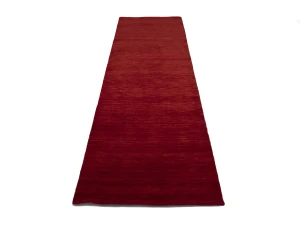 Red Modern Solid 3X10 Gabbeh Oriental Runner Rug