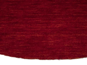 Red Modern Solid 6X6 Gabbeh Oriental Round Rug