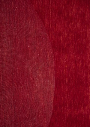 Red Modern Solid 6X6 Gabbeh Oriental Round Rug