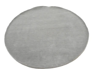 Gray Modern Solid 6X6 Gabbeh Oriental Round Rug