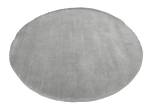 Gray Modern Solid 6X6 Gabbeh Oriental Round Rug