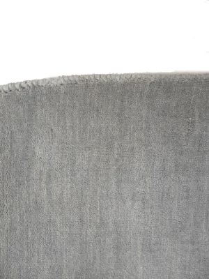 Gray Modern Solid 6X6 Gabbeh Oriental Round Rug