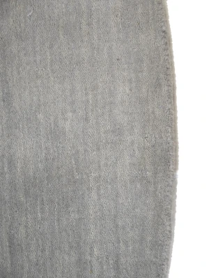 Gray Modern Solid 6X6 Gabbeh Oriental Round Rug