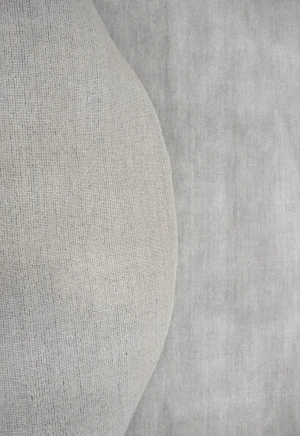 Gray Modern Solid 6X6 Gabbeh Oriental Round Rug