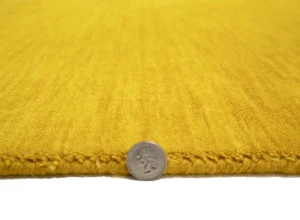 Marigold Modern Solid 3X8 Gabbeh Oriental Runner Rug