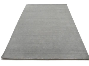 Gray Modern Solid 5X8 Gabbeh Oriental Rug
