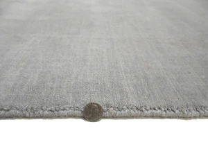 Gray Modern Solid 5X8 Gabbeh Oriental Rug