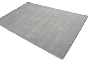 Gray Modern Solid 5X8 Gabbeh Oriental Rug