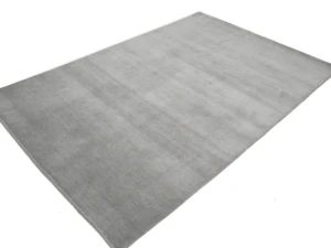 Gray Modern Solid 5X8 Gabbeh Oriental Rug