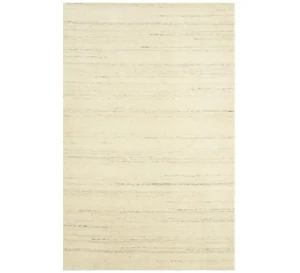 Cream Solid Gabbeh Modern Rug in All Size