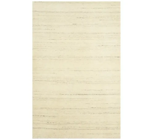 Cream Solid Gabbeh Modern Rug in All Size