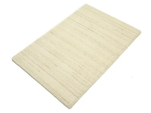 Cream Solid Gabbeh Modern Rug in All Size