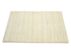 Cream Solid Gabbeh Modern Rug in All Size