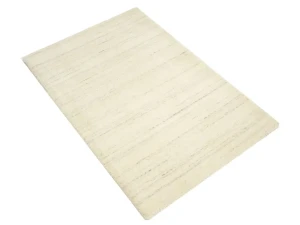 Cream Solid Gabbeh Modern Rug in All Size