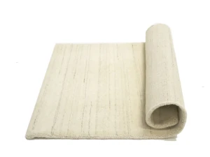 Cream Solid Gabbeh Modern Rug in All Size