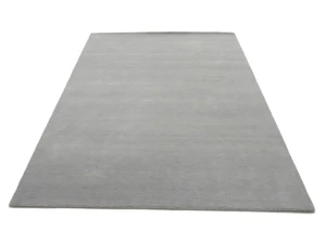 Gray Modern Solid 6X9 Gabbeh Oriental Rug