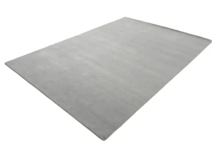 Gray Modern Solid 6X9 Gabbeh Oriental Rug
