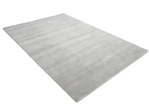 Gray Modern Solid 6X9 Gabbeh Oriental Rug