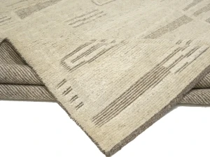 Beige Abstract 8X10 Oriental Modern Rug