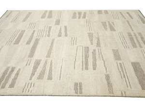 Beige Abstract 8X10 Oriental Modern Rug