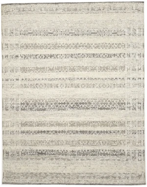 Beige Geometric 8X10 Modern Oriental Rug