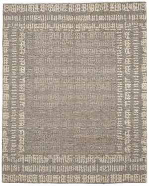 Brown Brodered 8X10 Modern Oriental Rug