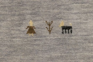Gray Tribal 6X9 Gabbeh Modern Rug