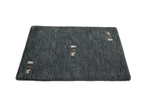 Charcoal Pictorial Gabbeh Modern Rug in All Size
